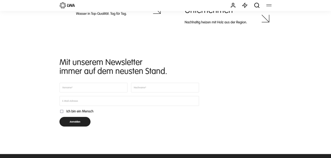 Newsletteranmeldung